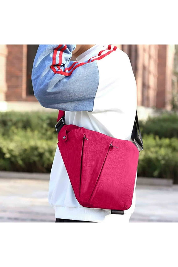 Crossbody Bag 12.6x9.1 Inches Sling Bag Water Proof Sling Backpack Oxford Cloth Travel Hiking Chest Bag