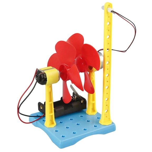 School Science Class Wind Generator Experiment Easy Build With LED Light