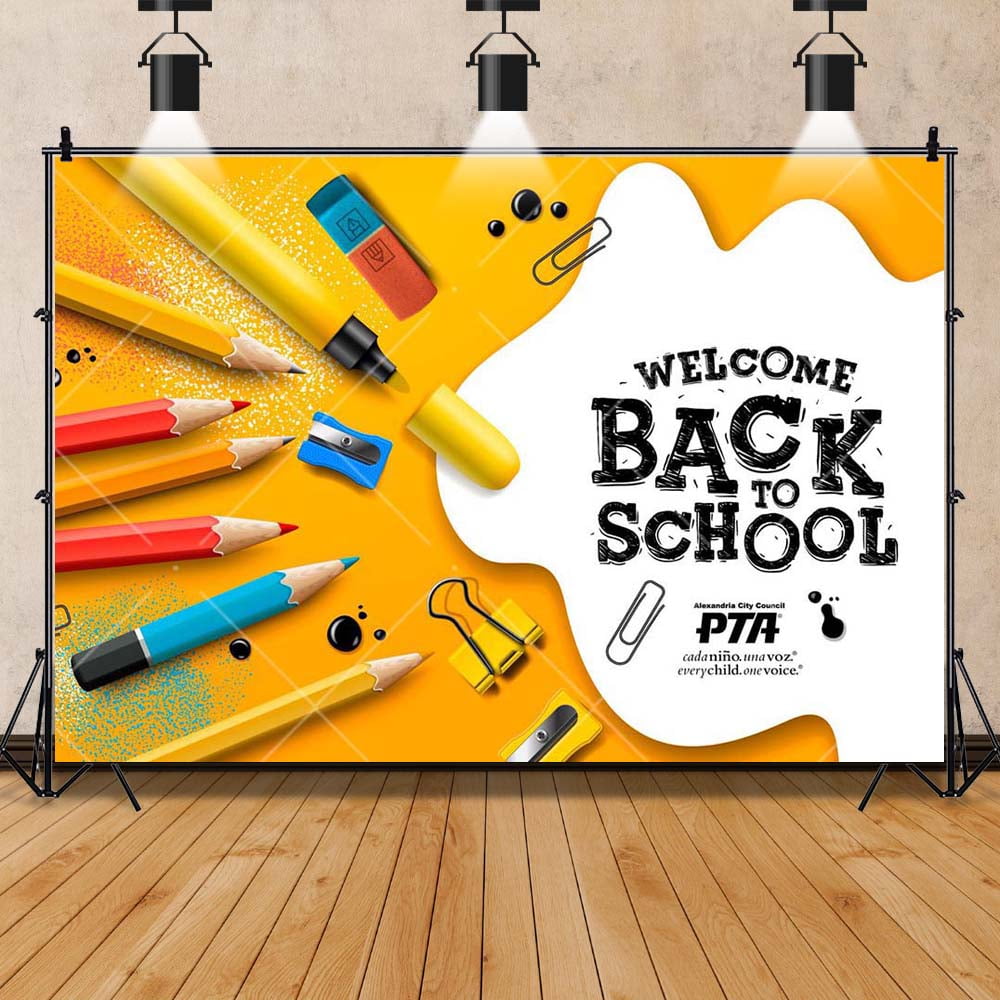 School Season Back to School Kids Gifts Carnival Student Party Banner ...