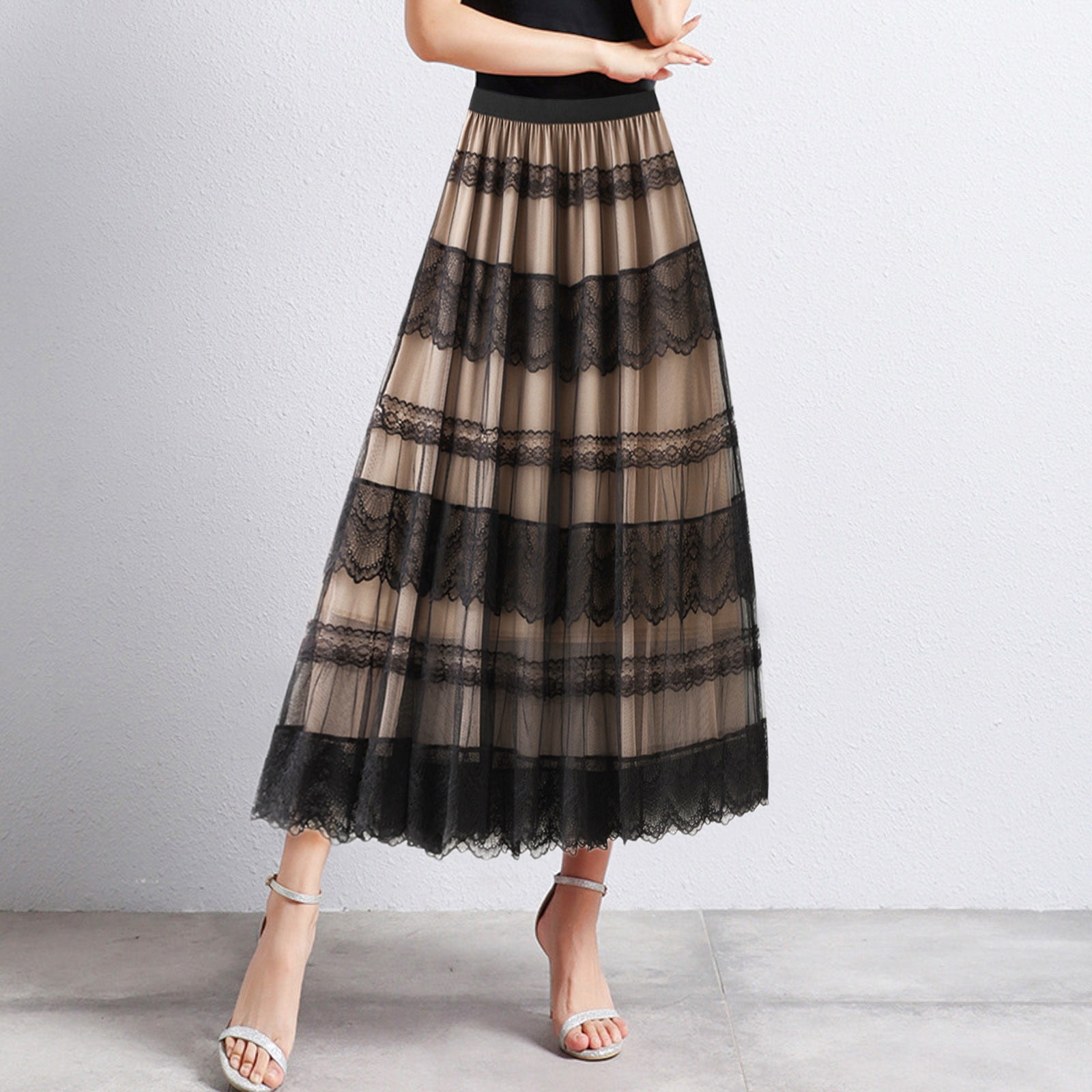 Xiaolizi handmade patchwork High Low hem wool skirt 0350# Xiaolizi handmade patchwork High Low hem wool skirt 0350#