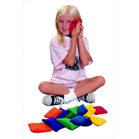 School Smart 024317 5 In. Fleece Beanbags, Set Of 12