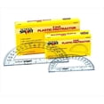 thumbnail image 1 of School Smart 084409 0 - 180 Deg Protractor With 4 In. Ruler, Pack 12, 1 of 1