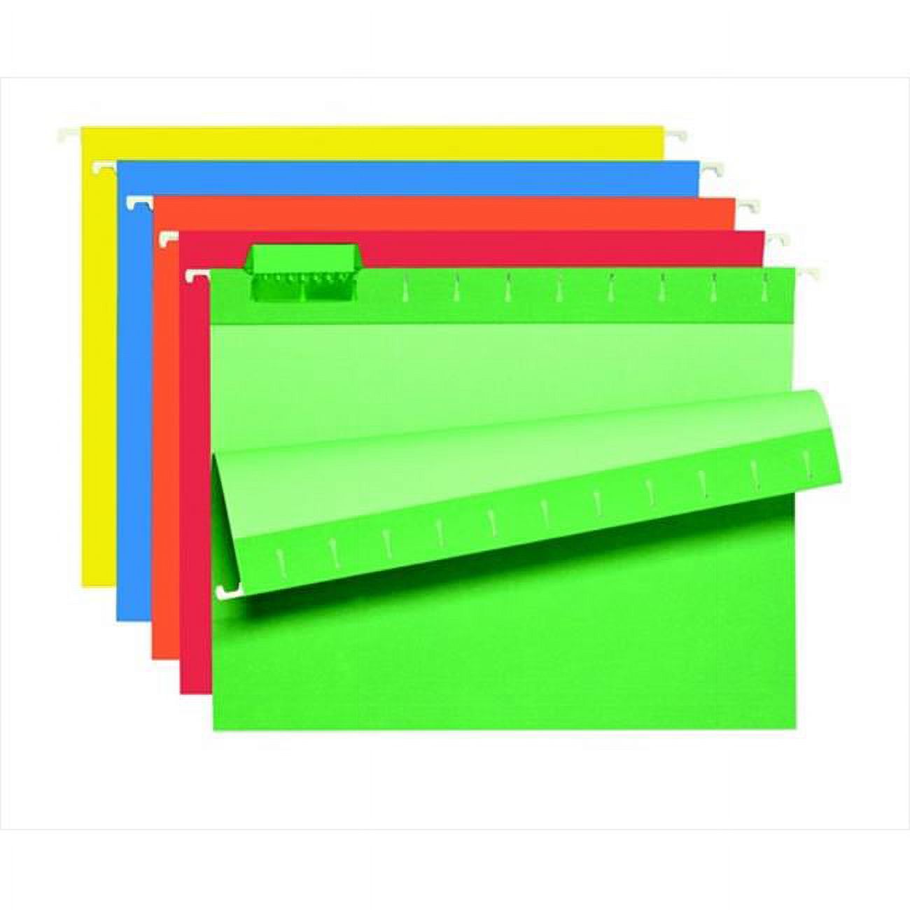 School Smart 085107 Mediumweight 0.22 Cut Colored Hanging Letter Size File Folder, Pack - 25