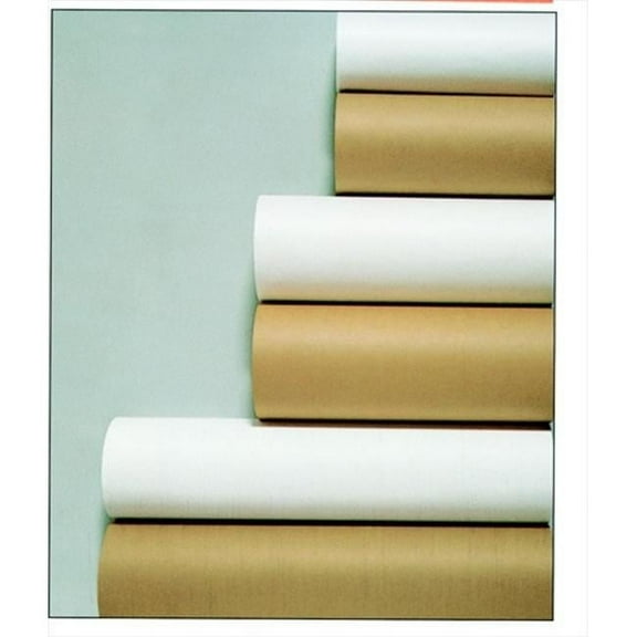 School Smart 085480 Multi-Purpose Butcher Kraft Paper Roll - 40 Lbs. - 24 In. x 1000 Ft. - White