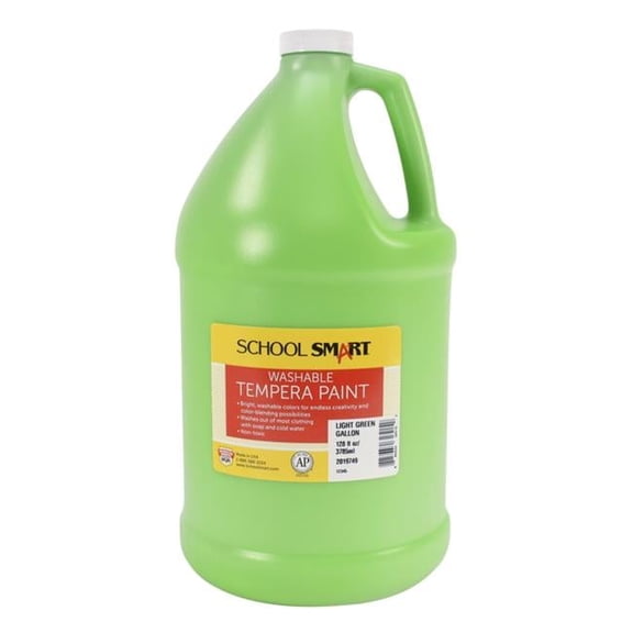 School Smart  1 gal Washable Tempera Paint, Light Green