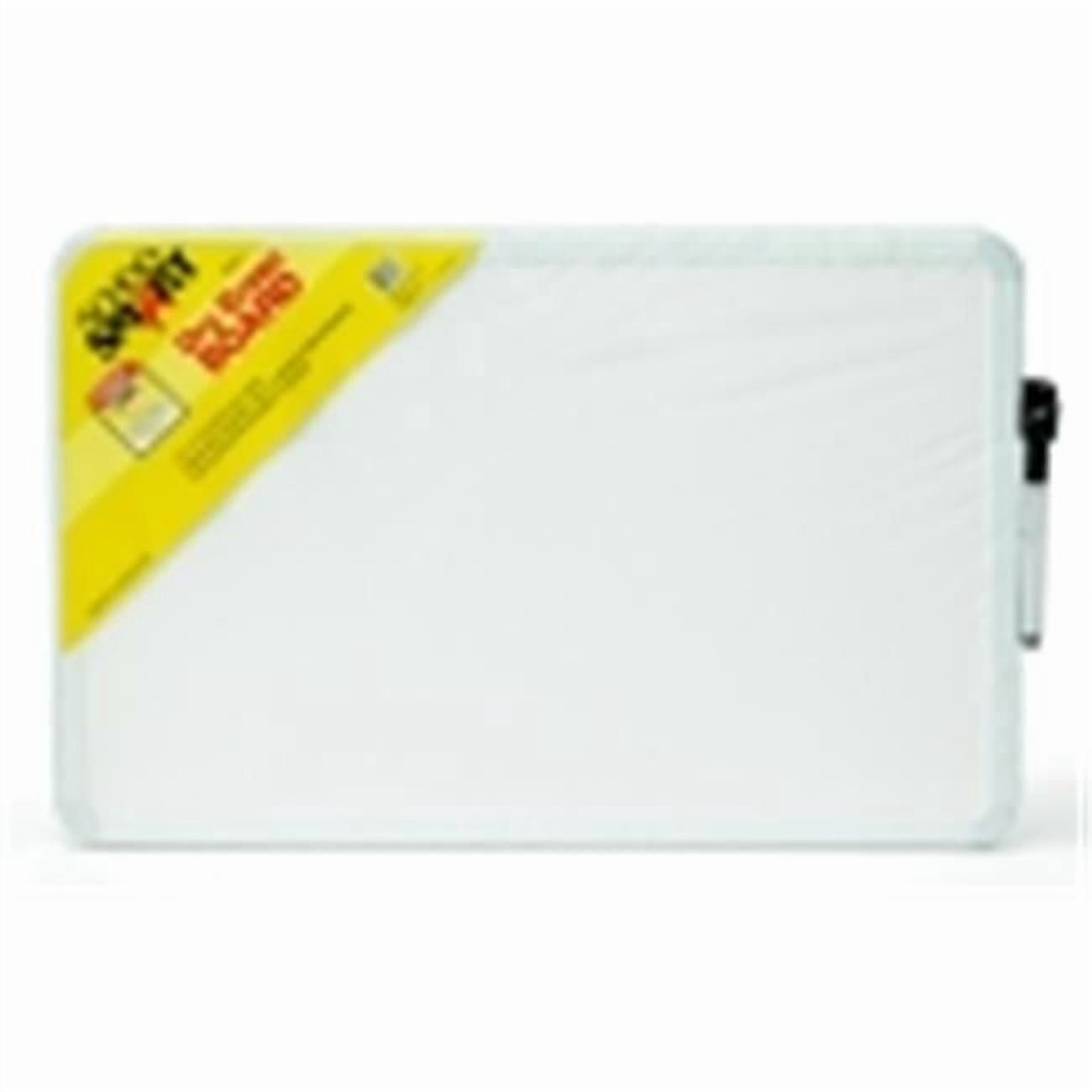 School Smart 11 x 17 in. Dry Erase Board, Black Frame, Horizontal And Vertical Mount