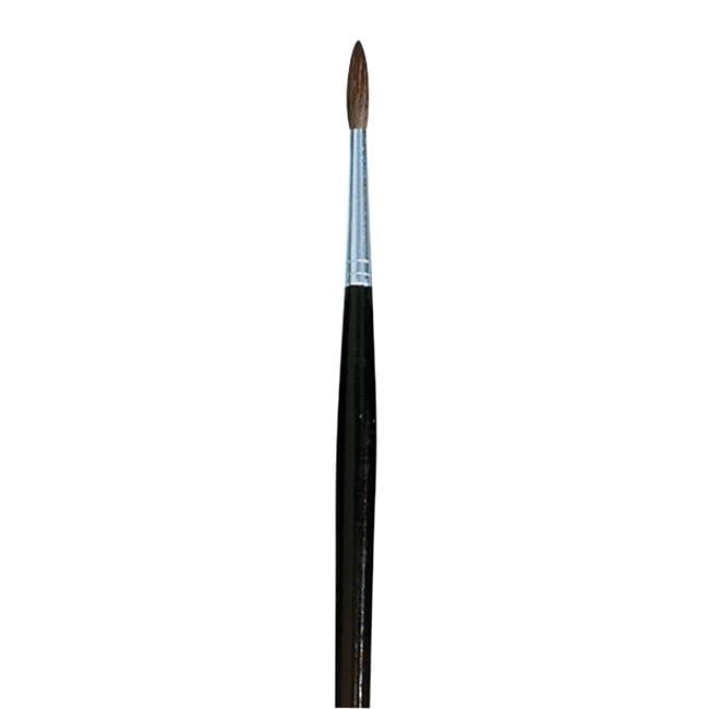 School Smart 1567556 Watercolor Long Handle Brush, Size 4 - Pack of 12