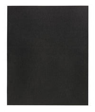 School Smart 2-Pocket Folders, Black, Pack of 25