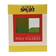 thumbnail image 1 of 2-Pocket Poly Folders with Fasteners, Green, Pack of 25, 1 of 9