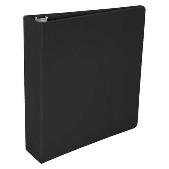 School Smart 2 in. Polypropylene D-Ring Binder, Black