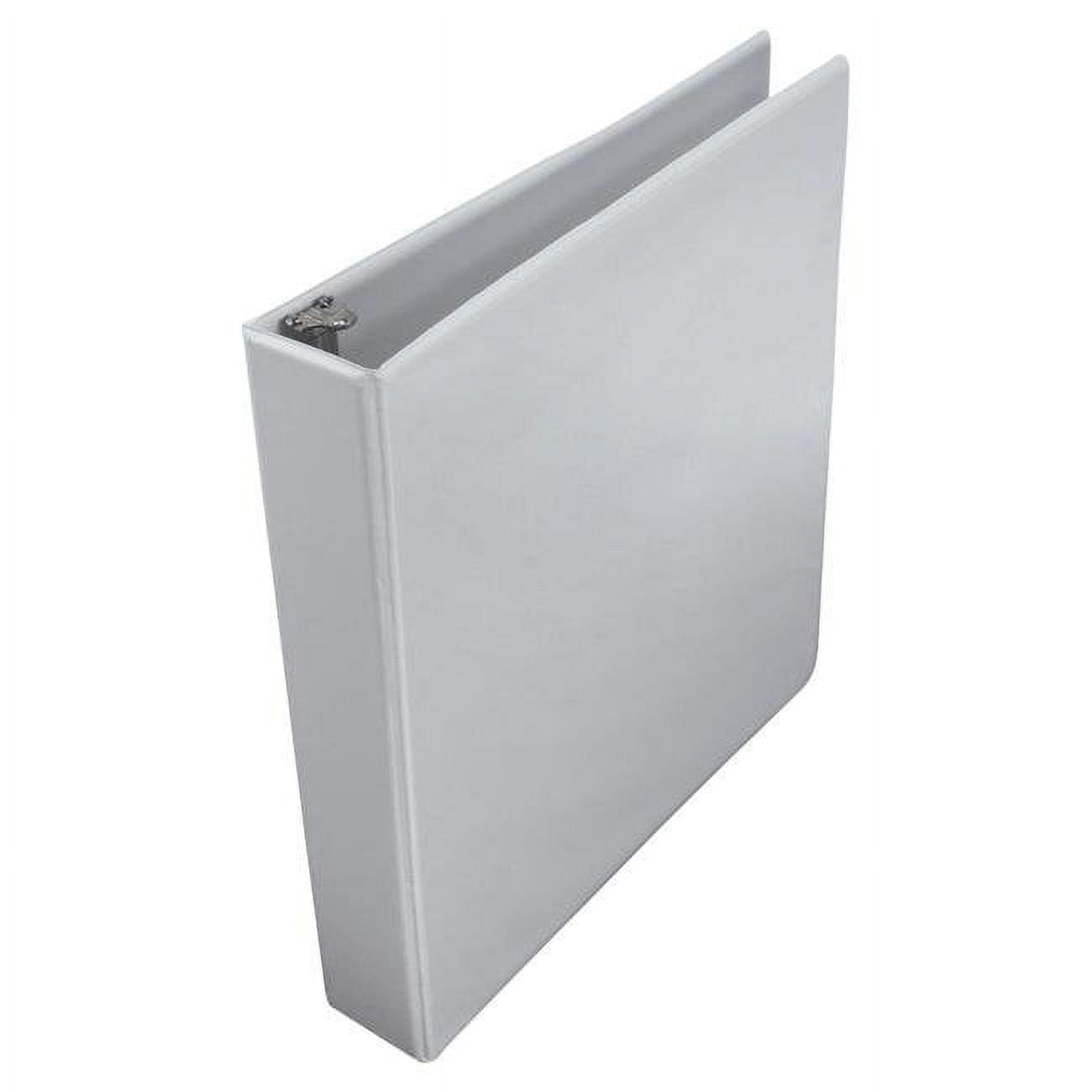 School Smart 2006473 1.5 in. Polypropylene D-Ring View Binder, White
