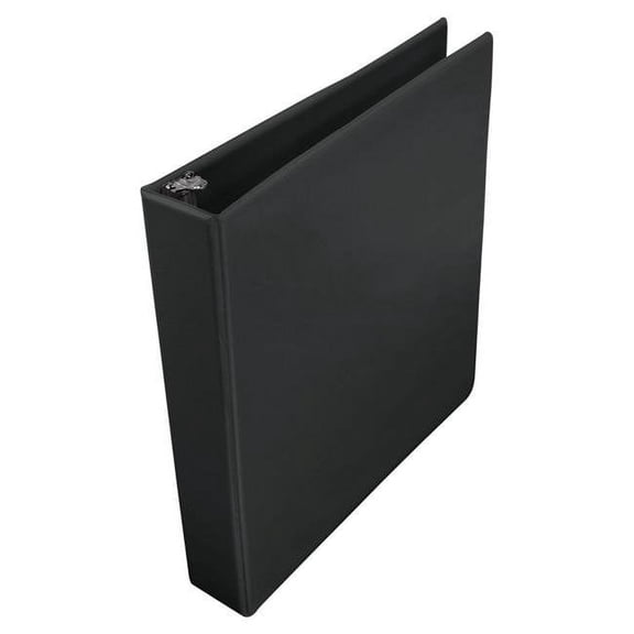 School Smart 2006474 1.5 in. Polypropylene D-Ring View Binder, Black
