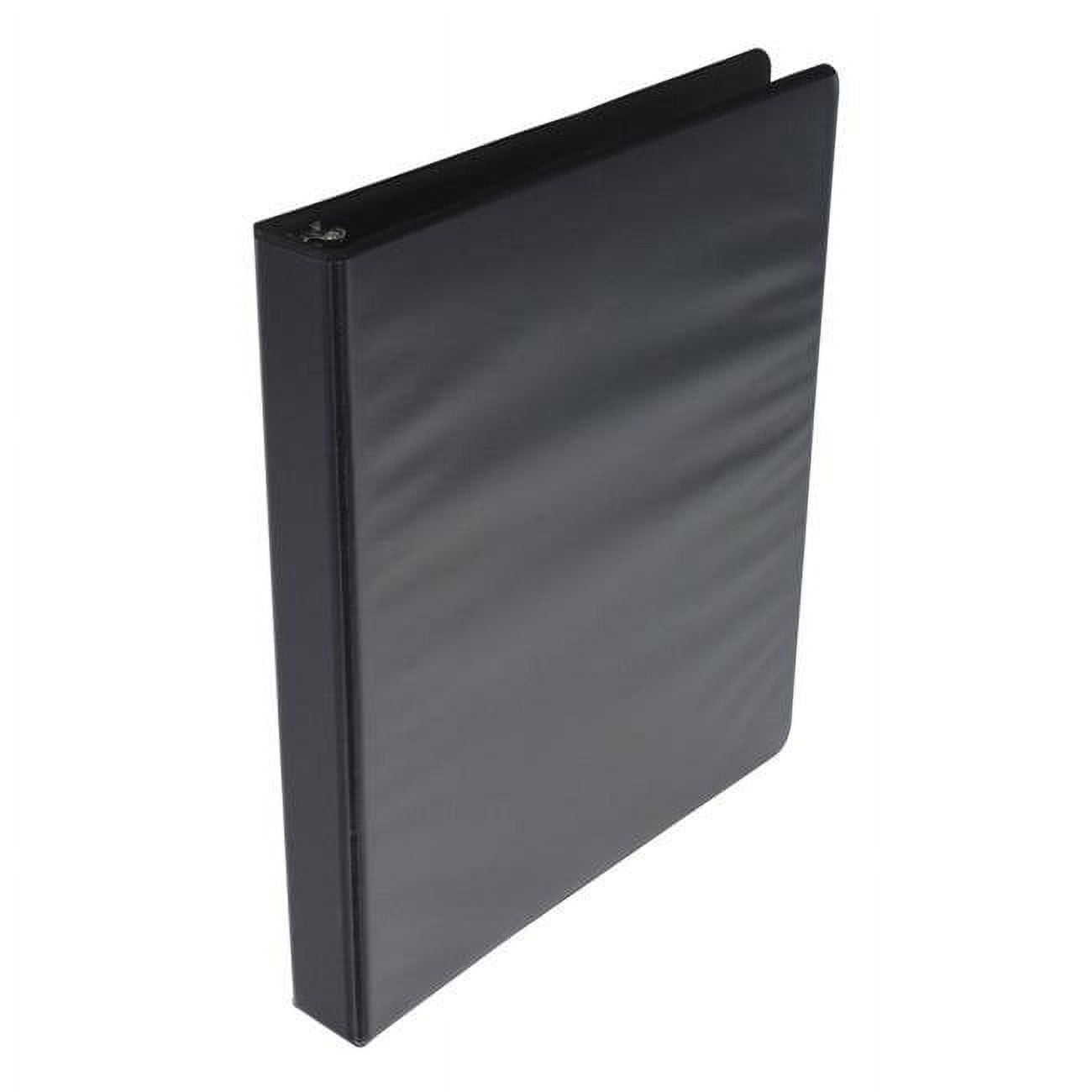 School Smart 2006476 1 in. Polypropylene D-Ring View Binder, Black