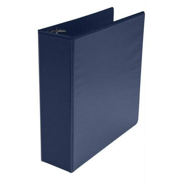 School Smart 2006492 3 in. Polypropylene D-Ring View Binder, Blue