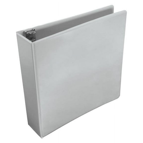 School Smart 2006494 2 in. Polypropylene D-Ring View Binder, White