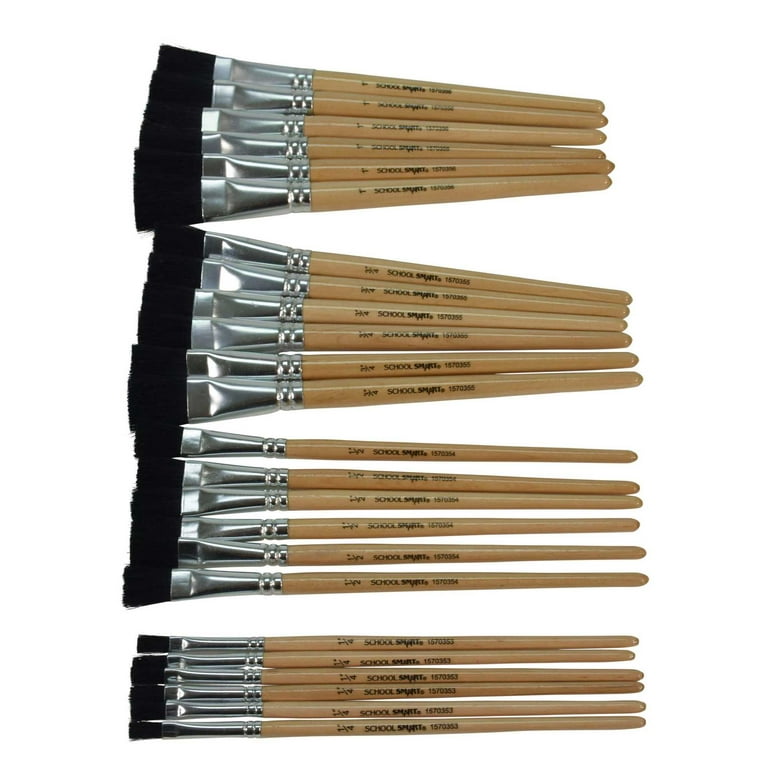 Short handle paint brushes top