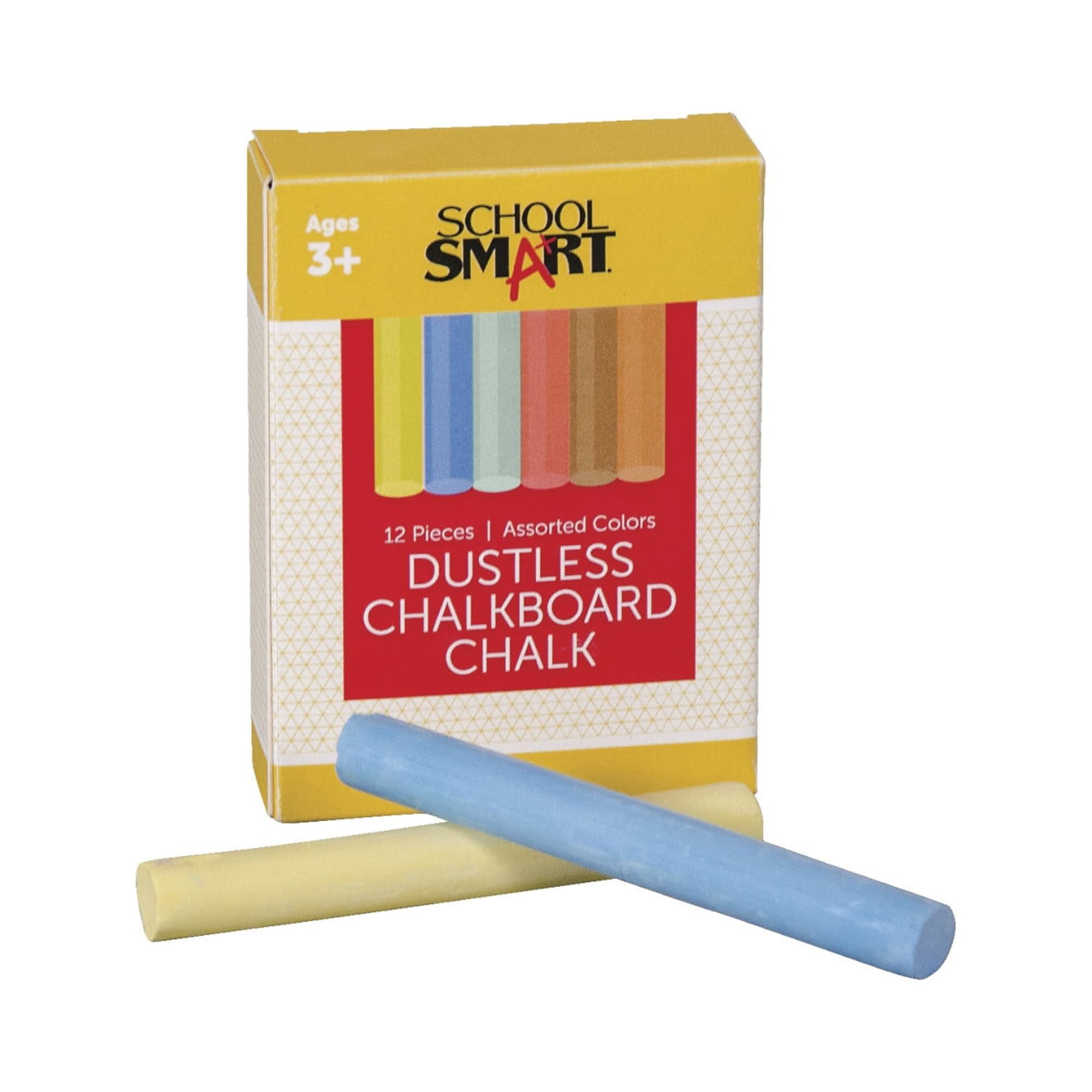 12/24pcs Colored Chalk (6 Colors) For Kids' Education, Teachers, Dustless  Chalk