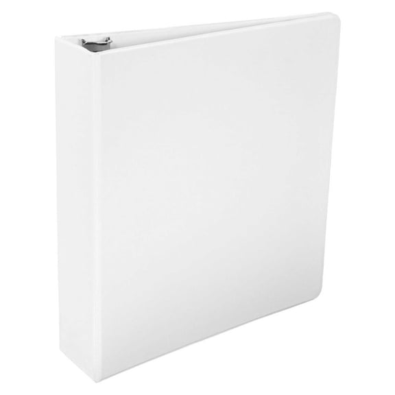School Smart 2006455 2 in. Polypropylene D-Ring Binder, White