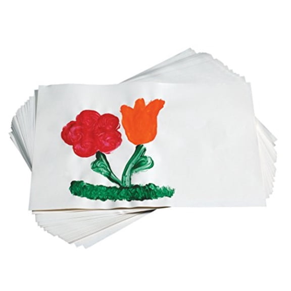School Smart Finger Paint Paper, 60 lbs, 16 x 22 Inches, White, 500 Sheets