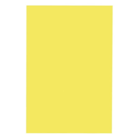 School Smart Folding Bristol Board, 9 x 12 Inches, Canary, Pack of 100