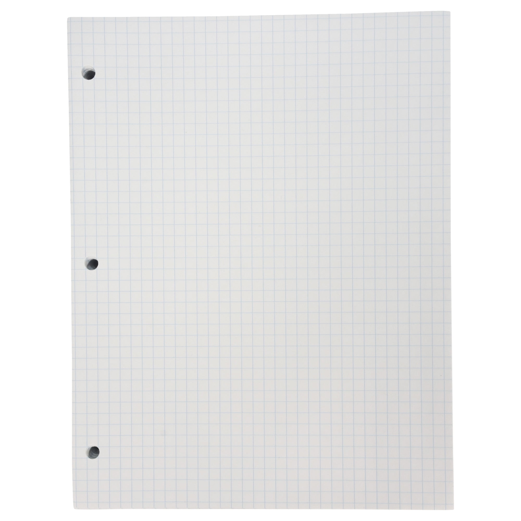 School Smart Graph Grid Paper, 3-Hole Punched, 8-1/2 x 11 Inches, Pack of  500