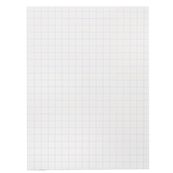 Graph Paper, 1/2 Inch Rule, 9 x 12 Inches, White, 500 Sheets