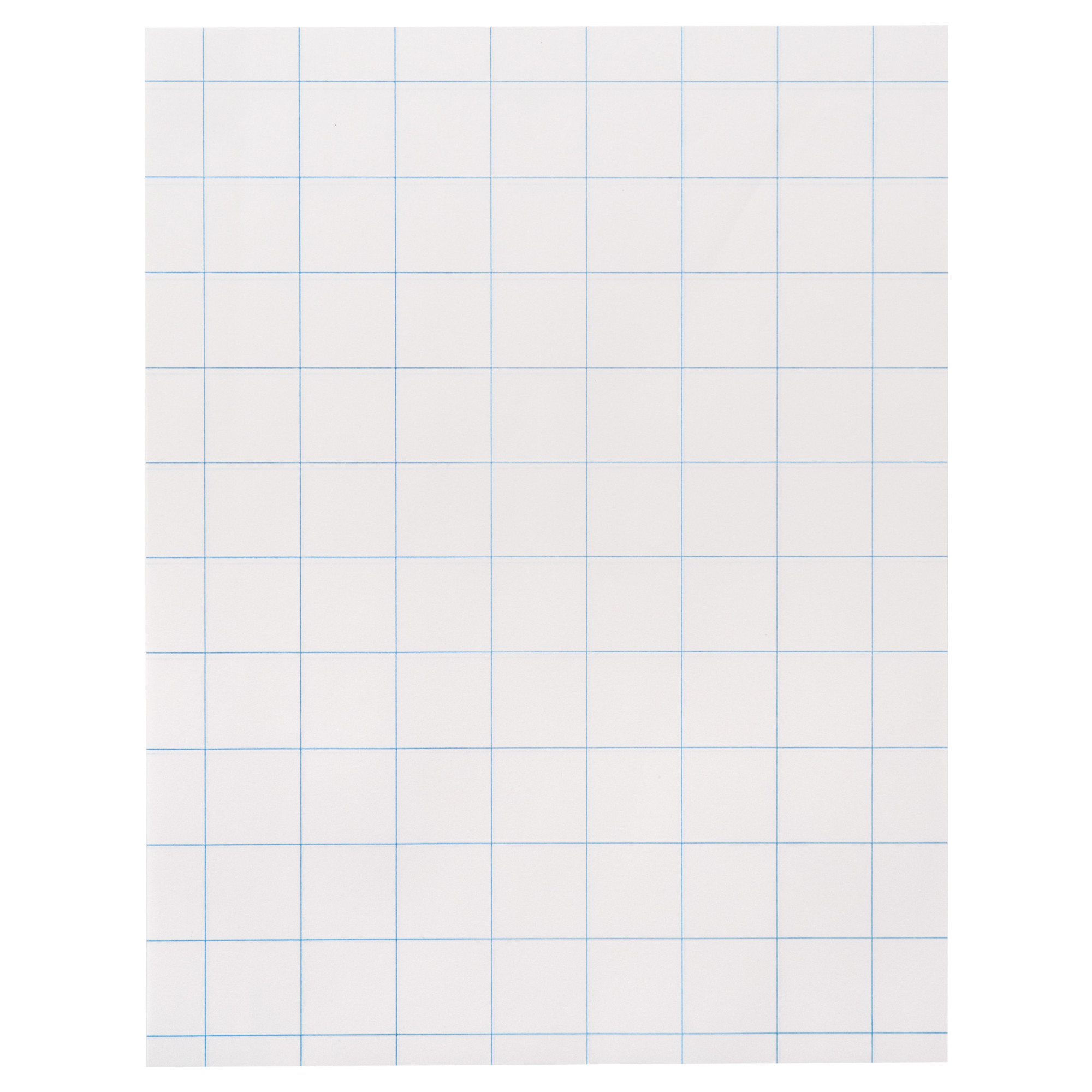 School Smart Graph Paper, 8-1/2 x 11 Inches, 15 lbs, 1 Inch Grids, 500  Sheets