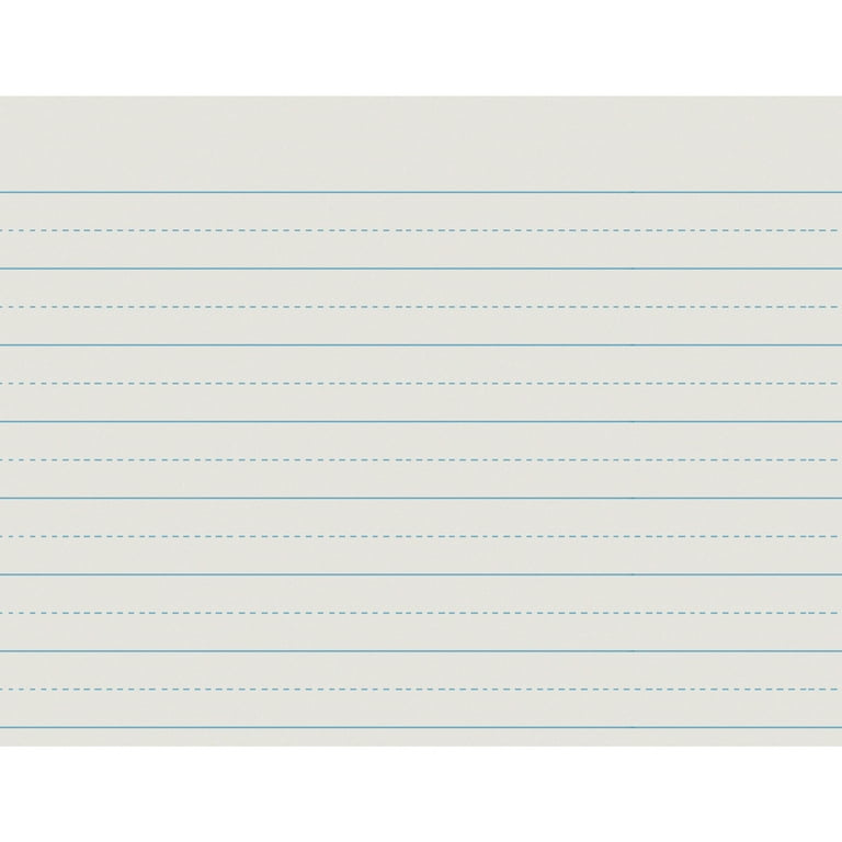 School Smart Alternate Ruled Writing Paper, 1 Inch Ruled Long Way, 500  Sheets, White
