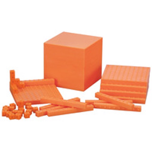 School Smart Interlocking Base 10 Group Set, Set of 1,223 Blocks ...