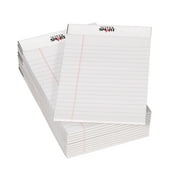 School Smart Junior Legal Pads, 5 x 8 Inches, 50 Sheets Each, White, Pack of 12