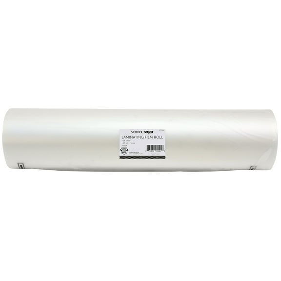 School Smart Laminating Film Roll, 18 Inches x 500 Feet, 1.5 Mil Thick, 1 Inch Core, High Gloss