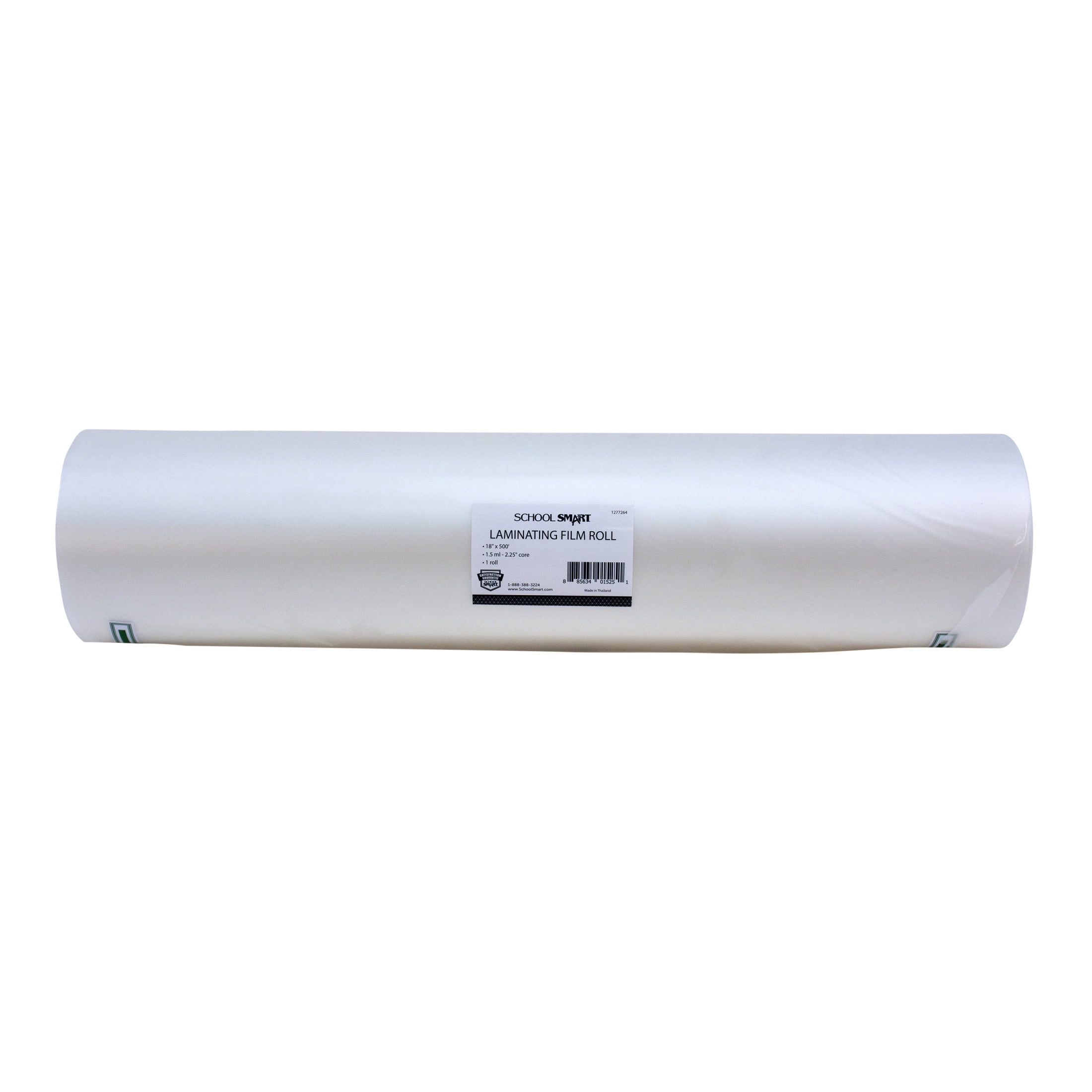 School Smart Laminating Film Roll, 18 Inches x 500 Feet, 1.5 mil Thickness