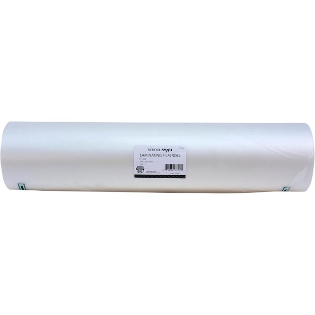 School Smart Laminating Film Roll, 18 Inches x 500 Feet, 1.5 mil Thick