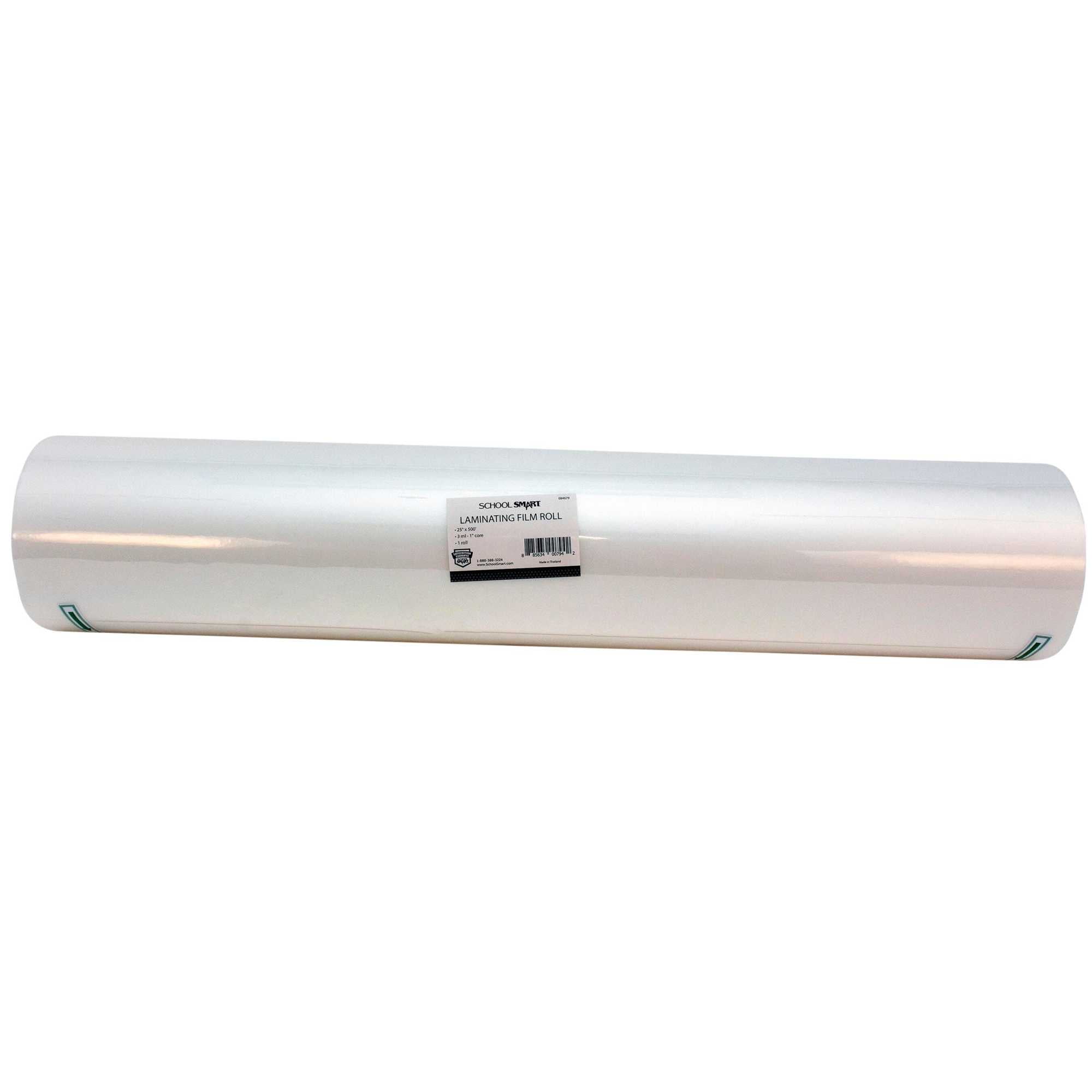 School Smart Laminating Film Roll, 25 Inches x 500 Feet, 3 Mil Thick