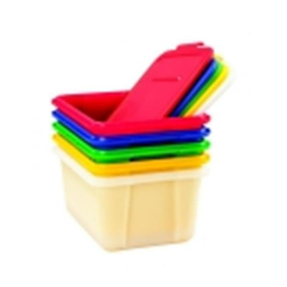 School Smart Large Storage Tote With Snaptite Lid- Translucent