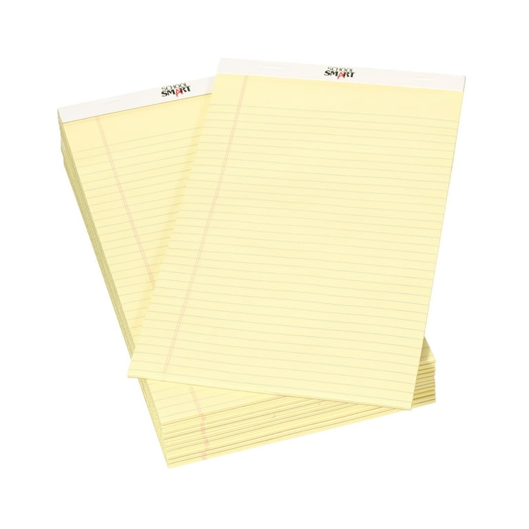 Tops the Legal Pad Ruled Perforated Pads 8 1/2 X 11 3/4 Canary 50 Sheets  Dozen 7532 : Target