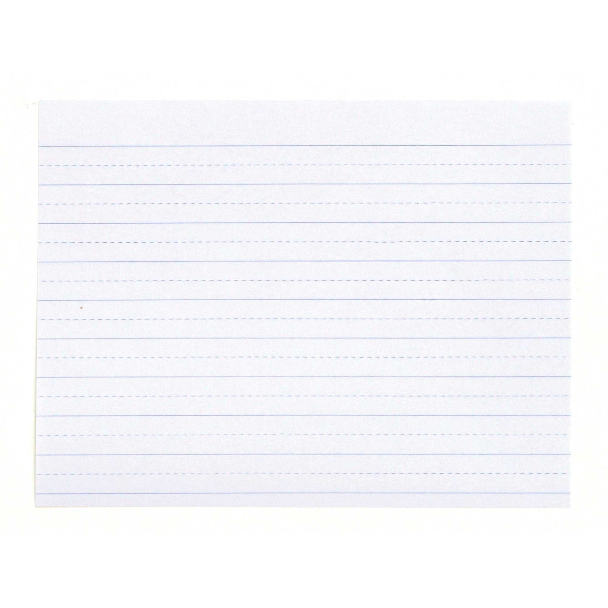 School Smart Lined Writing Paper, No Margin, 10-1/2 x 8 Inches, 500 ...