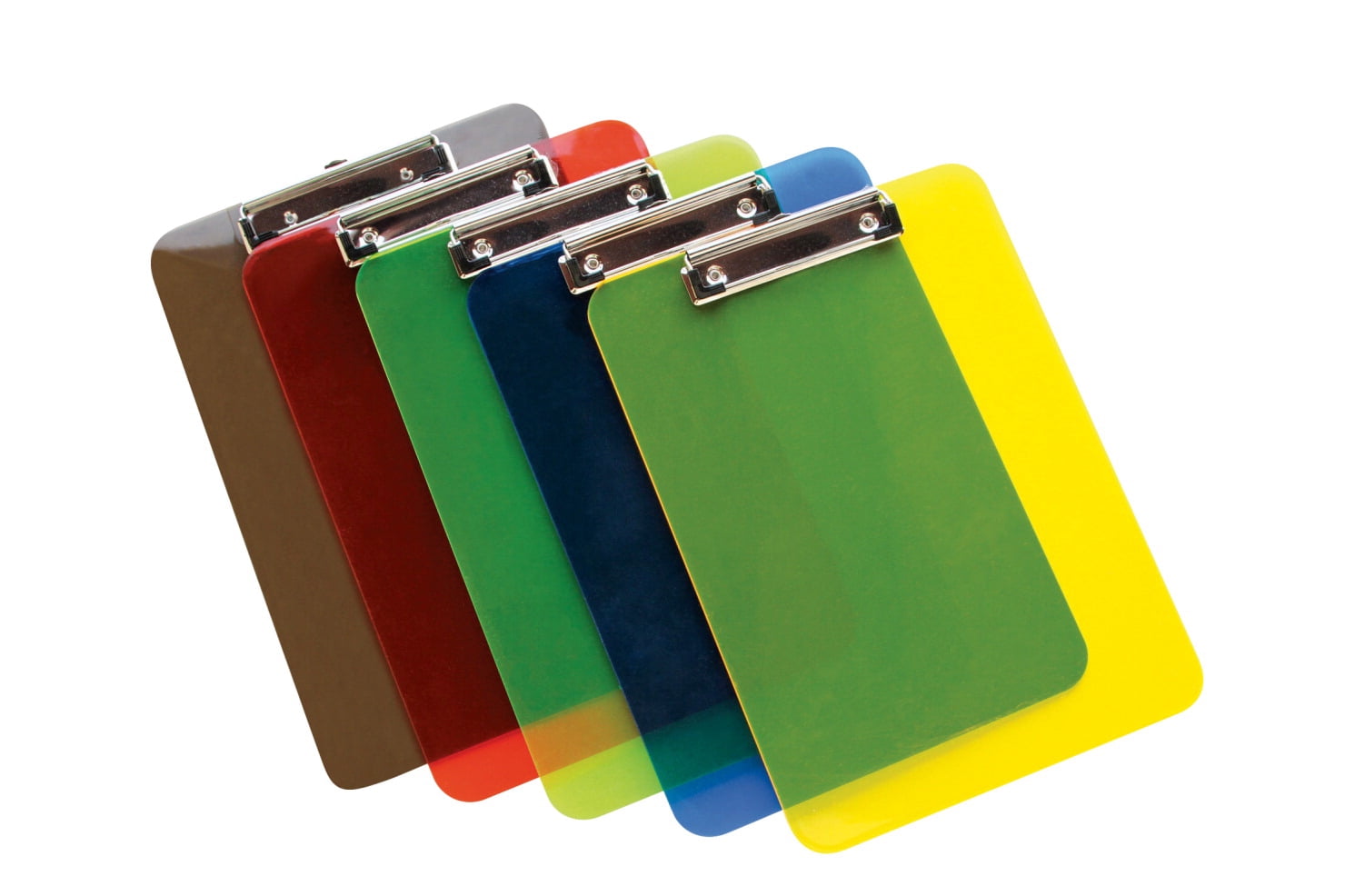 School Smart Low-Profile Acrylic Clipboard, Plastic, Colors May Vary