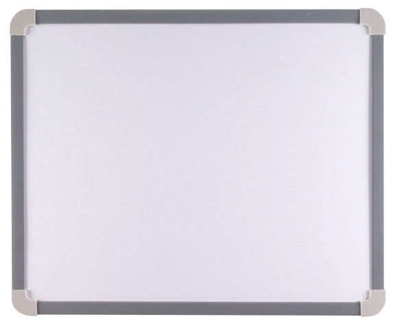 School Smart Magnetic Wipe-Off Small Dry Erase Board, 17-1/4 L x 14-1/2 W in, Aluminum Frame, Metal Coated