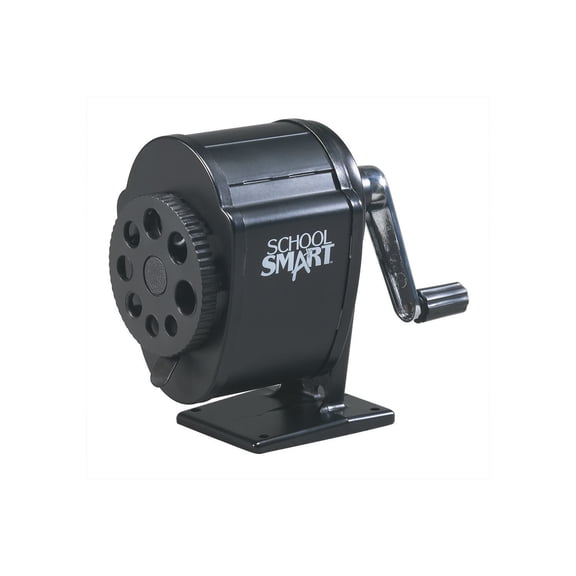 Manual Pencil Sharpener, Multi-Hole Design, Black