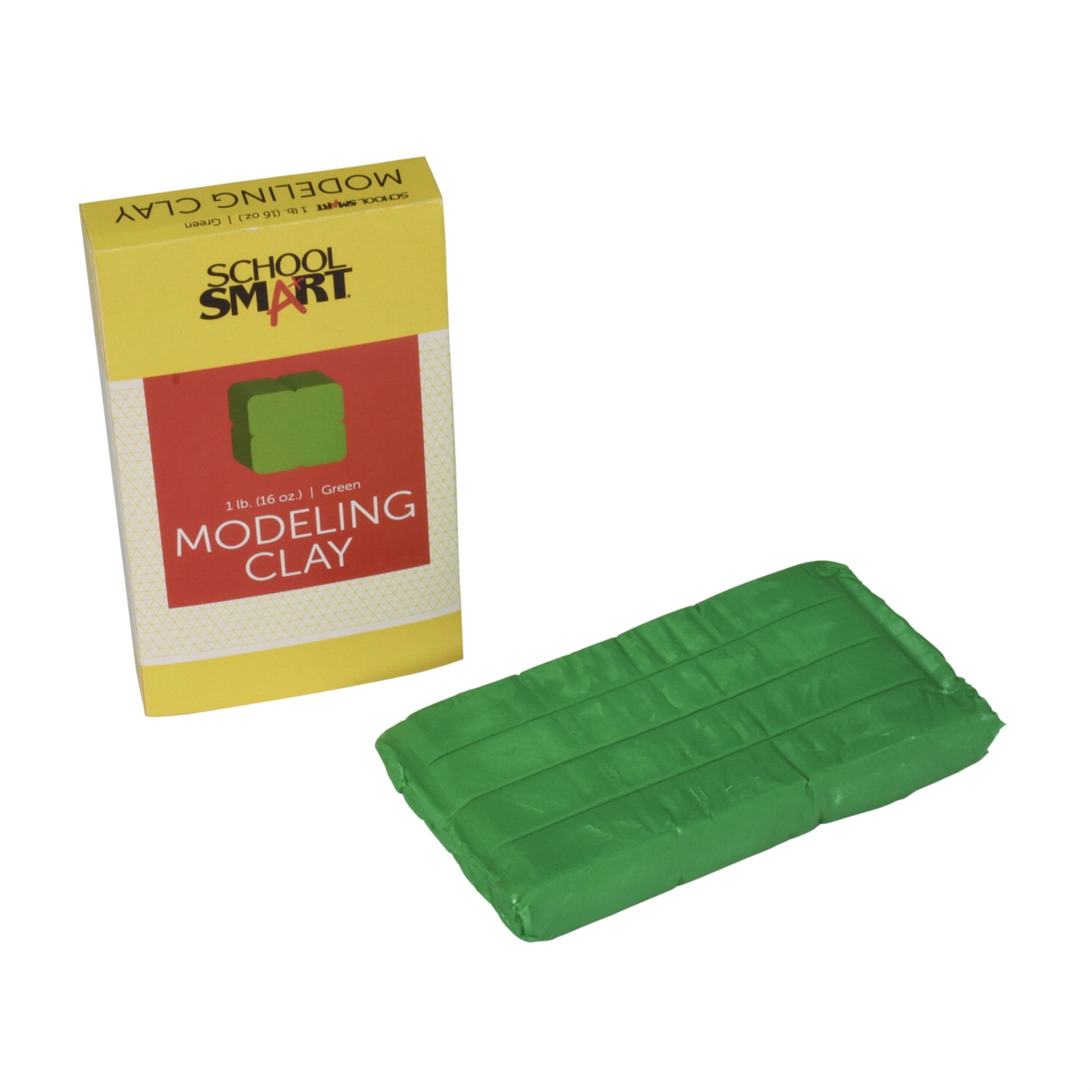 School Smart Modeling Clay, 1 Pound, Green