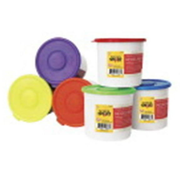 School Smart Modeling Dough, 33 Pound Bucket, Assorted Colors, Set of 6