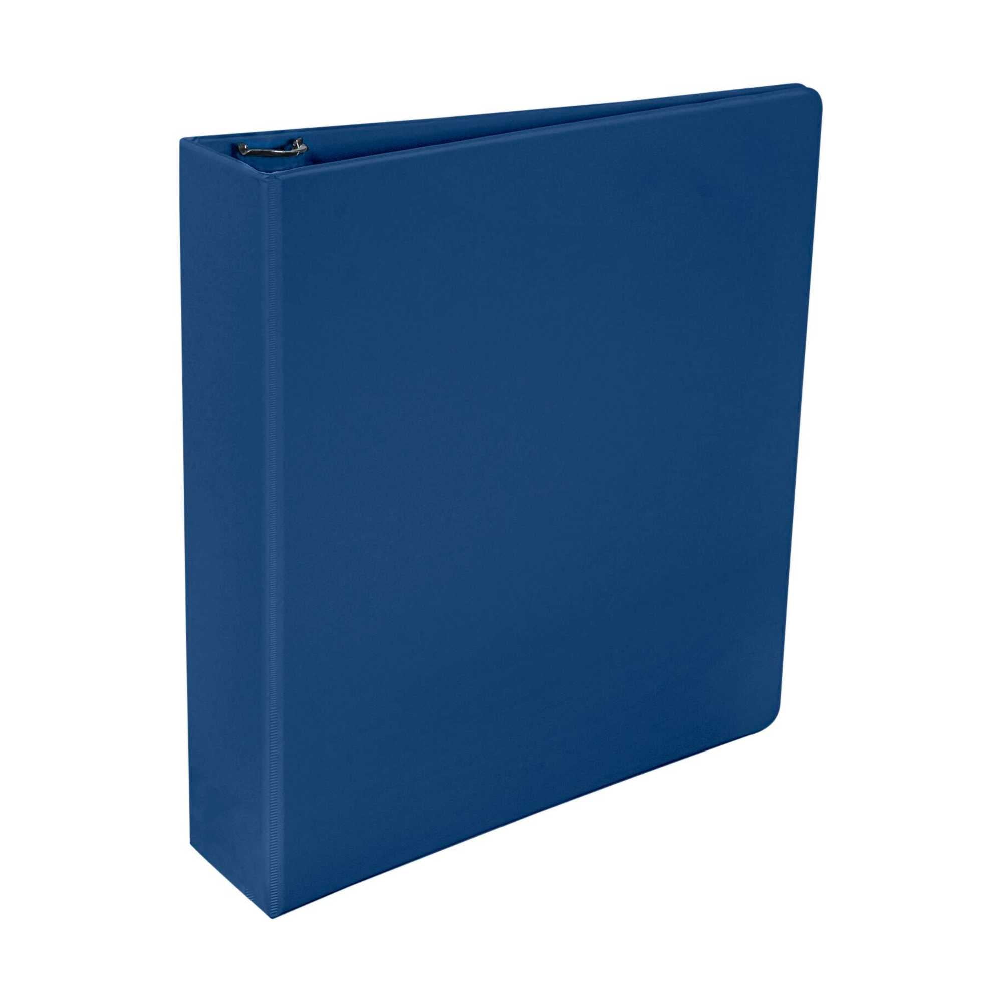 School Smart 086373 2 In. Vinyl Round Ring Binder- Blue