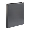 thumbnail image 1 of School Smart Polypropylene Round Ring View Binder, 1 Inch, Black, 1 of 2