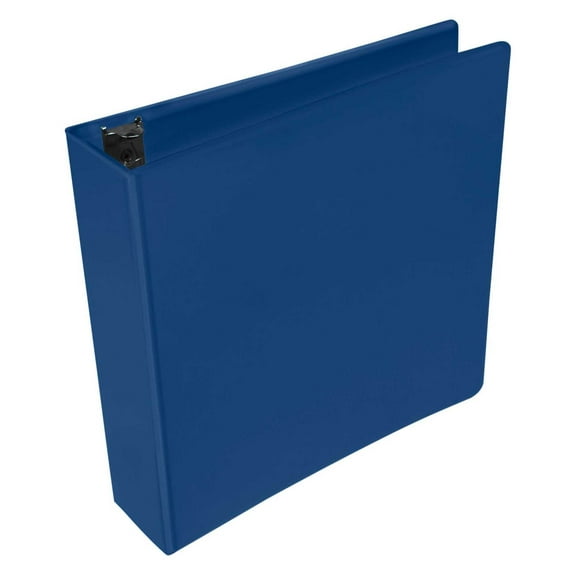 School Smart Round Ring View Binder, Polypropylene, 2 Inches, Blue