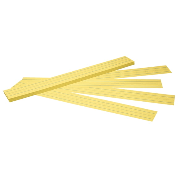 School Smart Ruled Sentence Strips, 3 x 24 Inches, Canary, Pack of 100