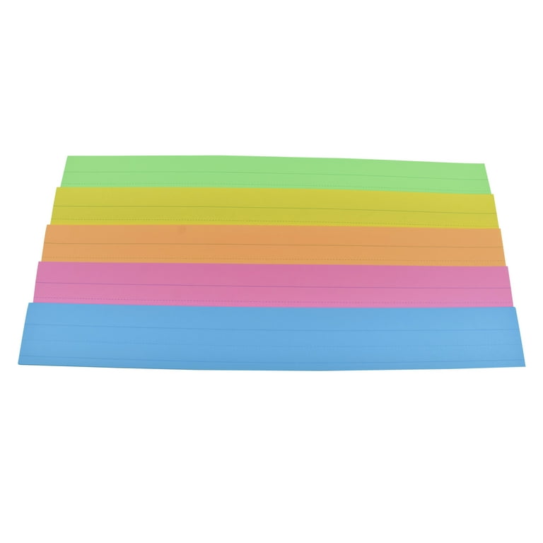 100-Pack Colored Sentence Strips for Teacher Supplies for
