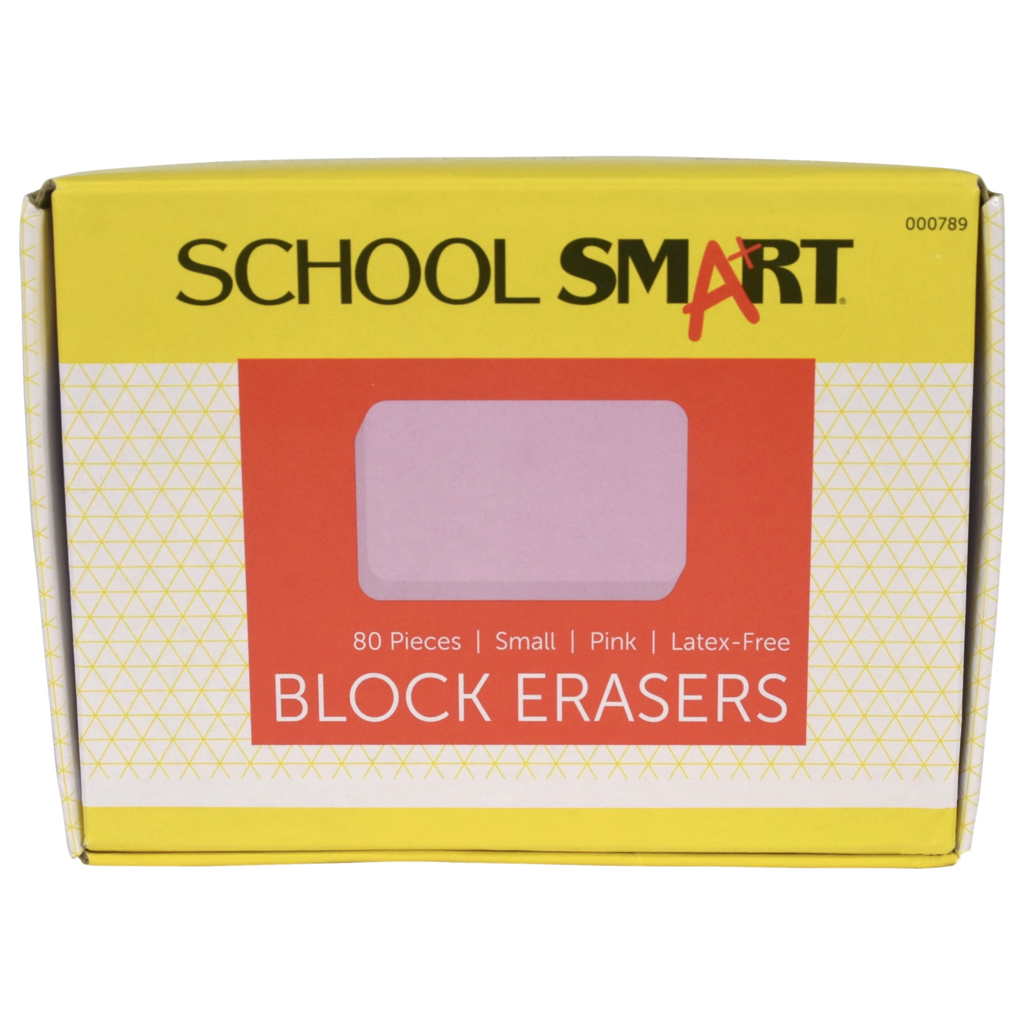 Pink Erasers – Square Eraser, Erasers for Kids, Rubber Eraser, 80 Count,  Erasers Bulk for School Supplies, Art, and Office Use