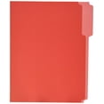 thumbnail image 1 of School Smart Mediumweight Stock 1/3 Cut 2-Tone Reversible File Folder, Letter, 3/4 in Expansion, Red, Pack of 100, 1 of 3