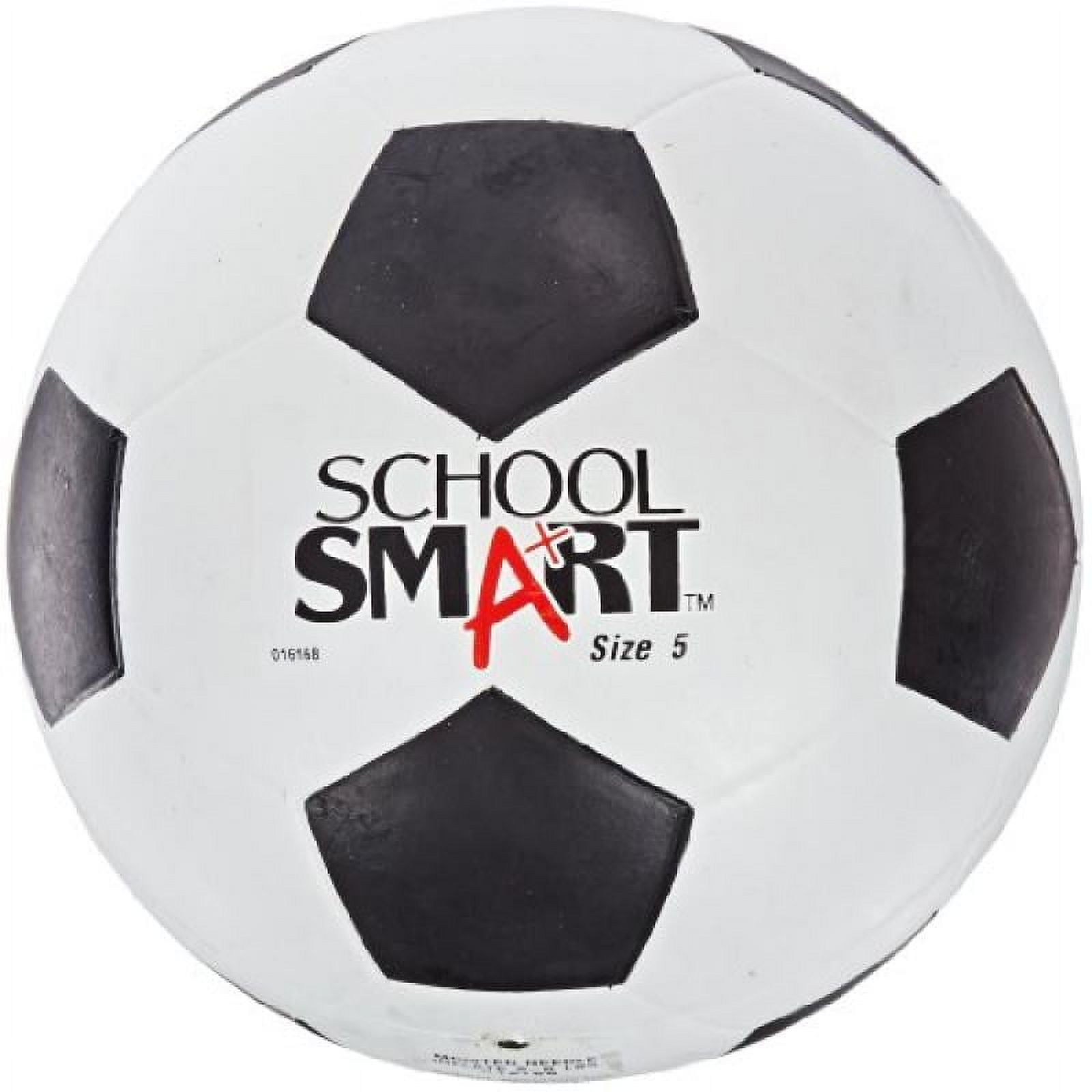 School Smart Soccer Ball Size 5 Black and White